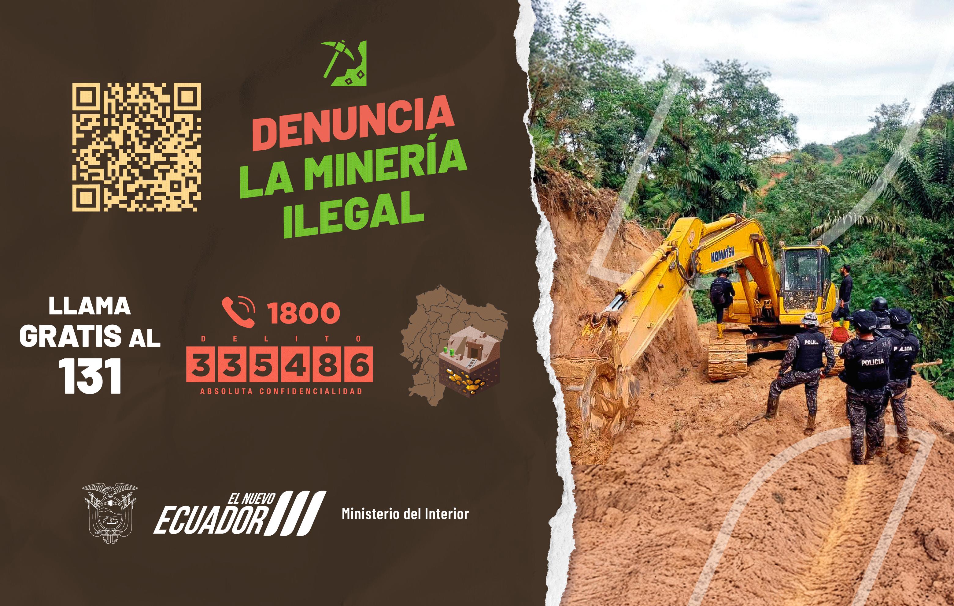 Denuncia la minería ilegal