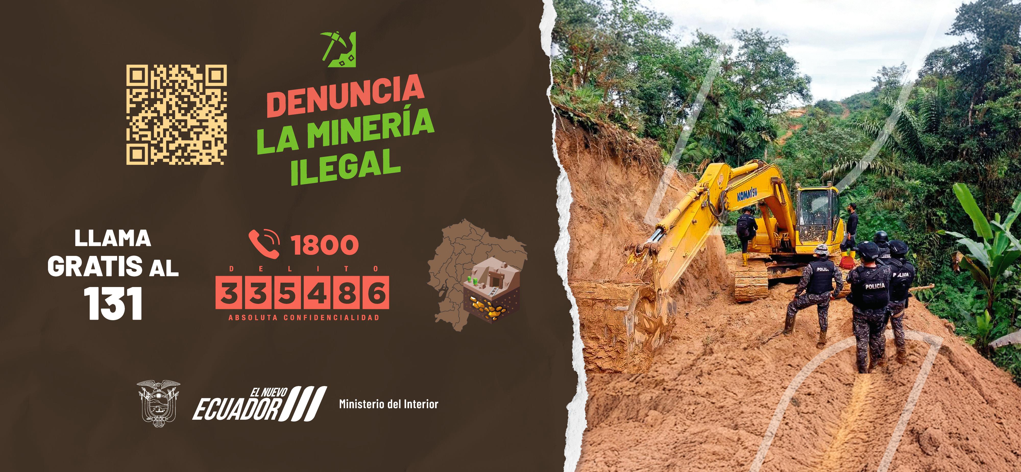 Denuncia la minería ilegal